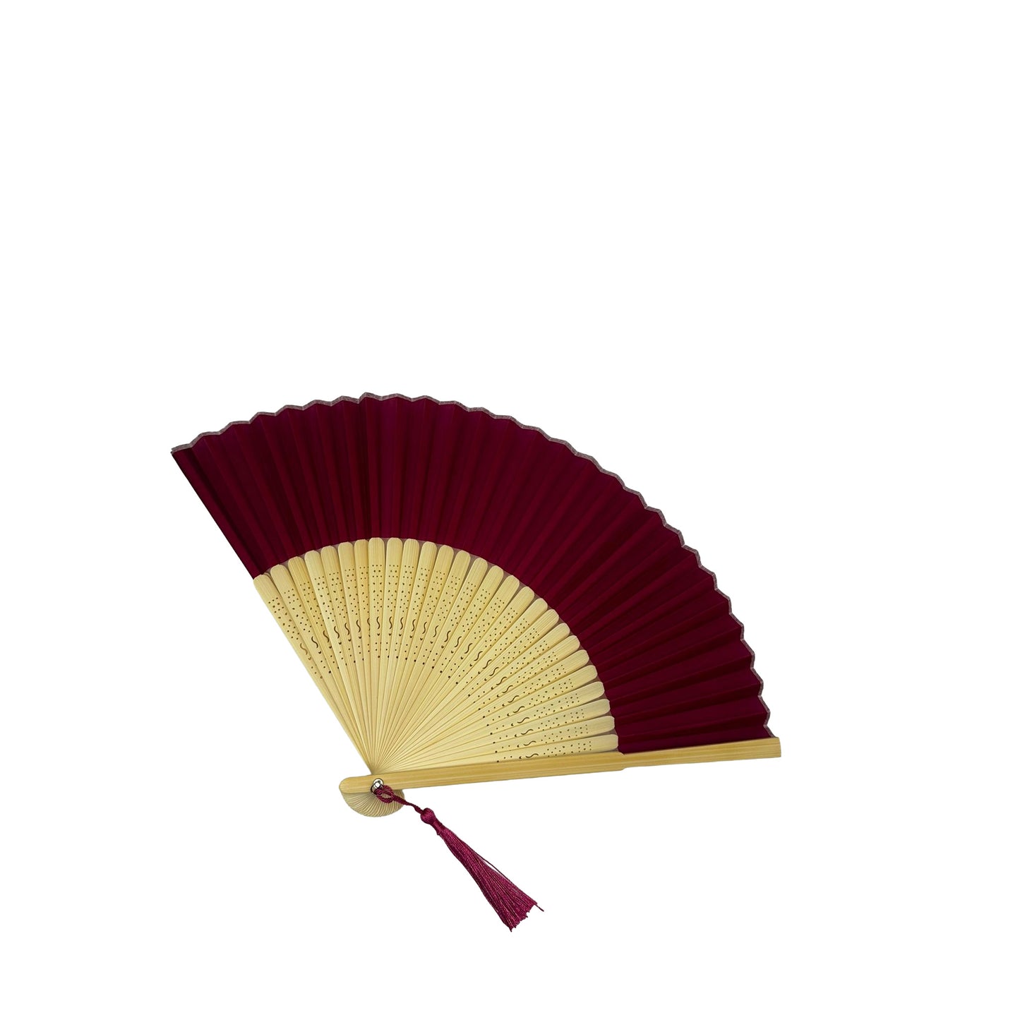Hand-Fächer, Rot, 23 cm 1Stk