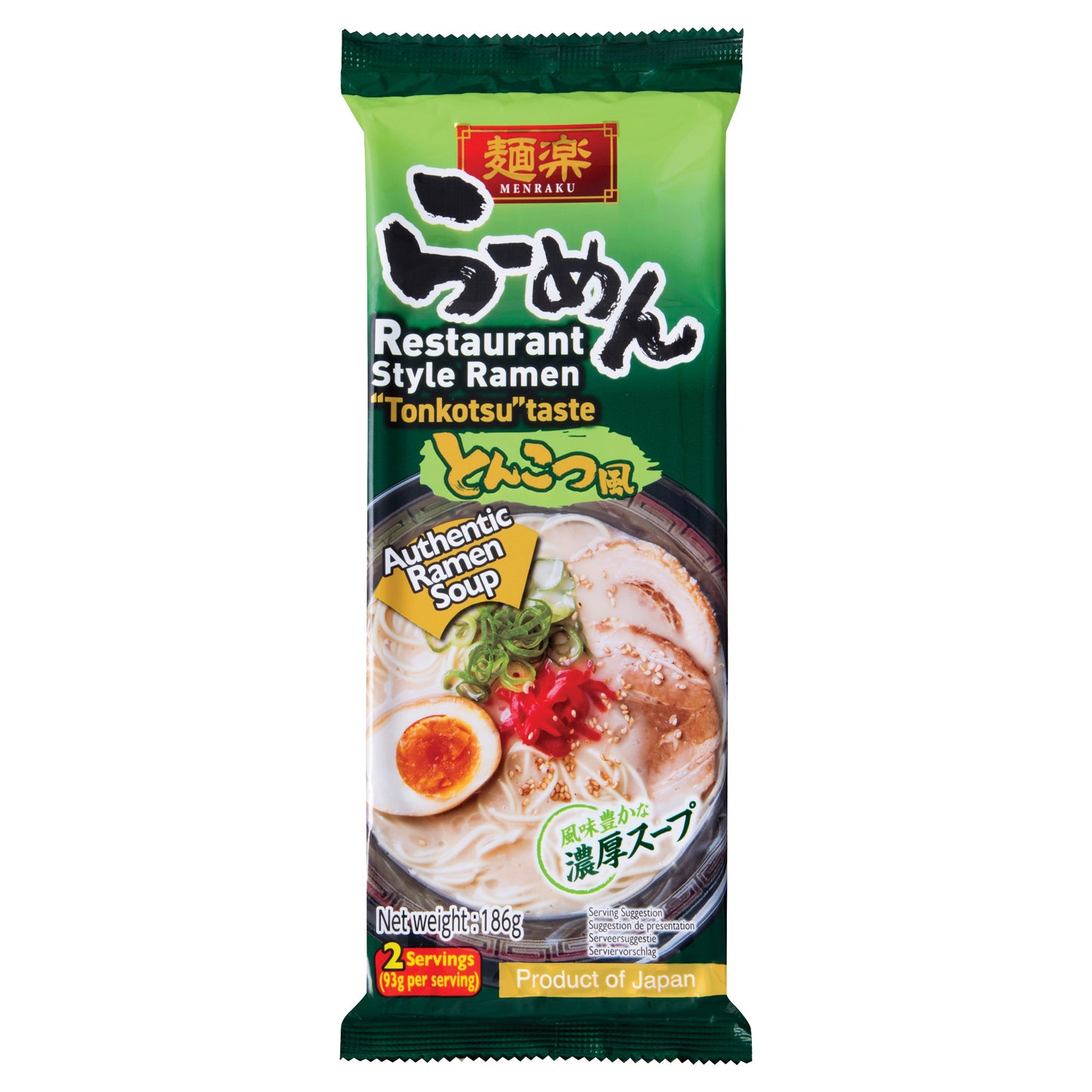 HIKARI Ramen-Tonkotsu-Geschmack im Restaurantstil 186g