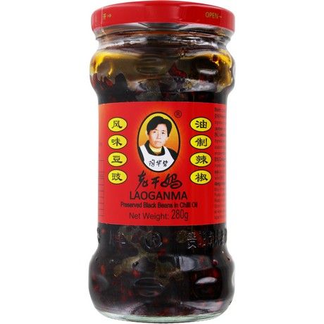 LAO GAN MA Fermierte Sojabohnen in Chile-Öl 280g
