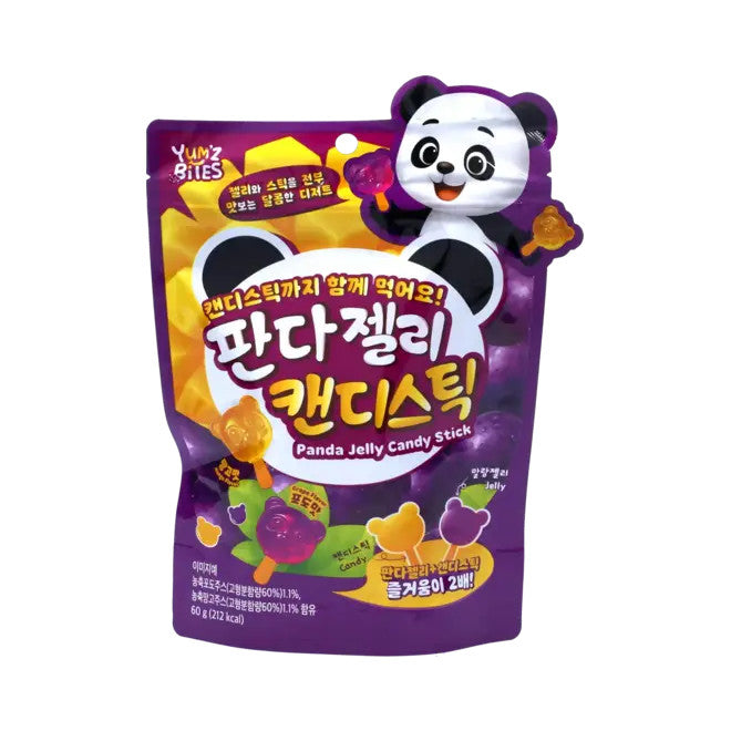 Yum'z Bites Panda Jelly Candy Stick 60g