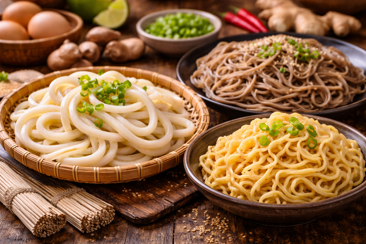 Die besten asiatischen Nudeln erklärt: Udon, Soba und Ramen im Vergleich