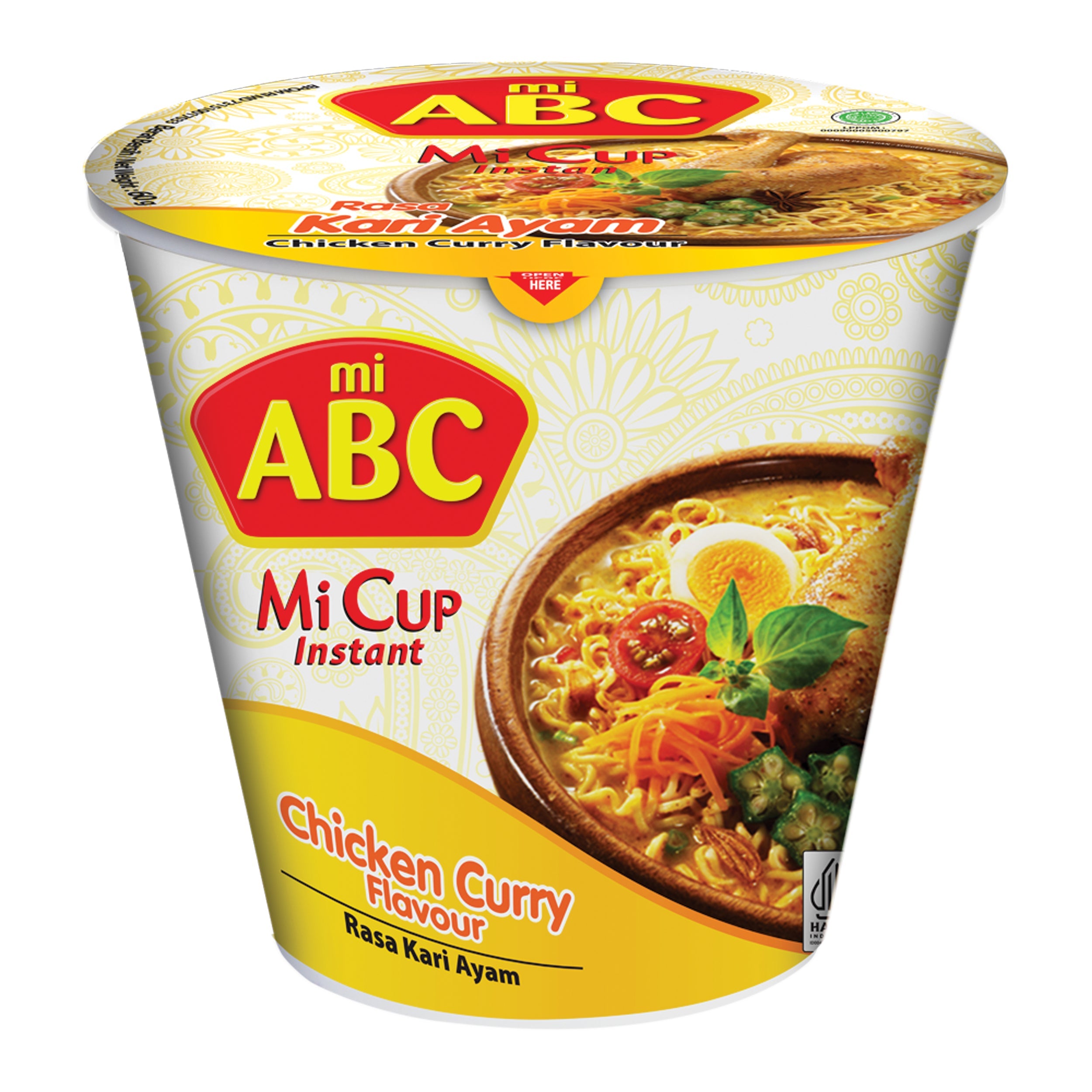 ABC Instant Cup Nudeln Hähnchen Curry 60g
