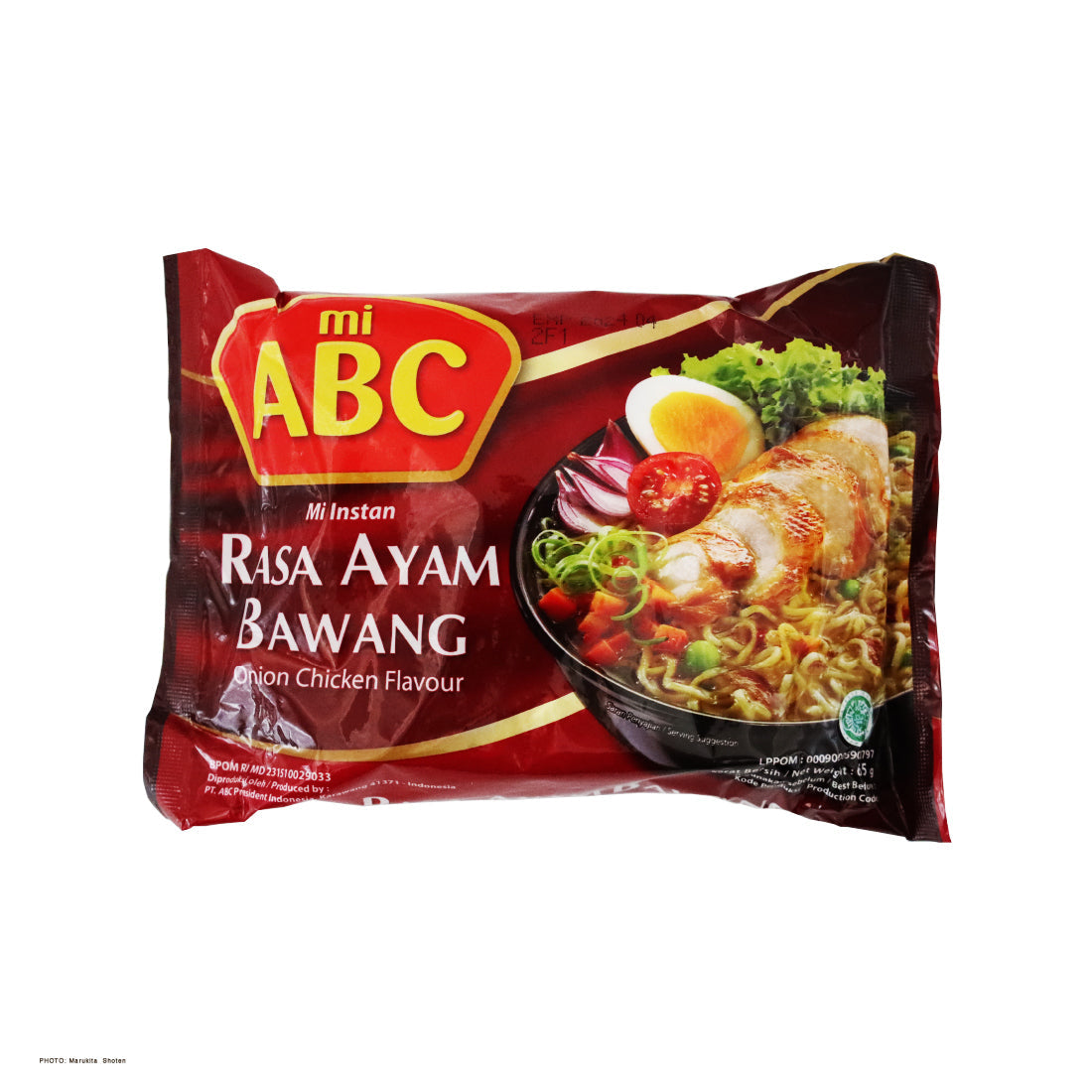 ABC Instant-Nudelsuppe mit Zwiebeln und Hühnchen 65g