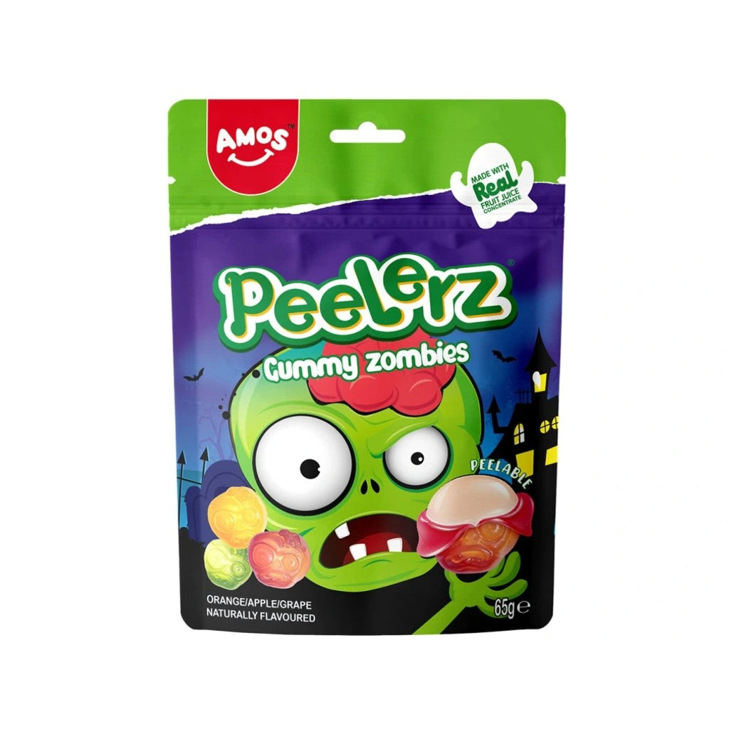 Amos Verschiedenes Obst-Zombies-Form, Peelerz Gummi 65g