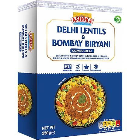 ASHOKA Instant Delhi-Linsen & Bombay Biryani 250g