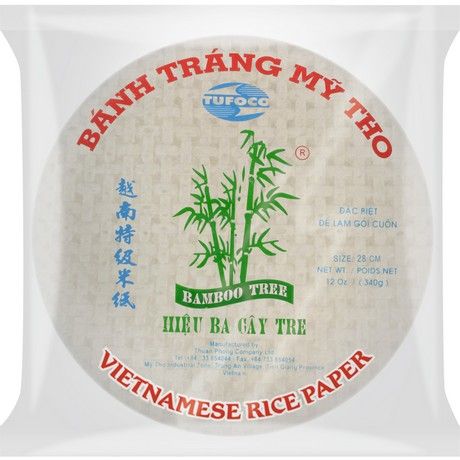 BAMBOO TREE Reispapier Sommerrolle Rund 28 cm 340g
