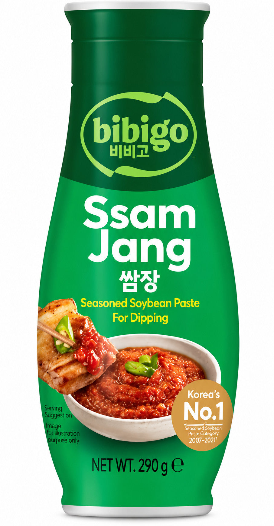 BIBIGO Ssam Jang Gewürzte Sojabohnenpaste zum Dippen, 290 g