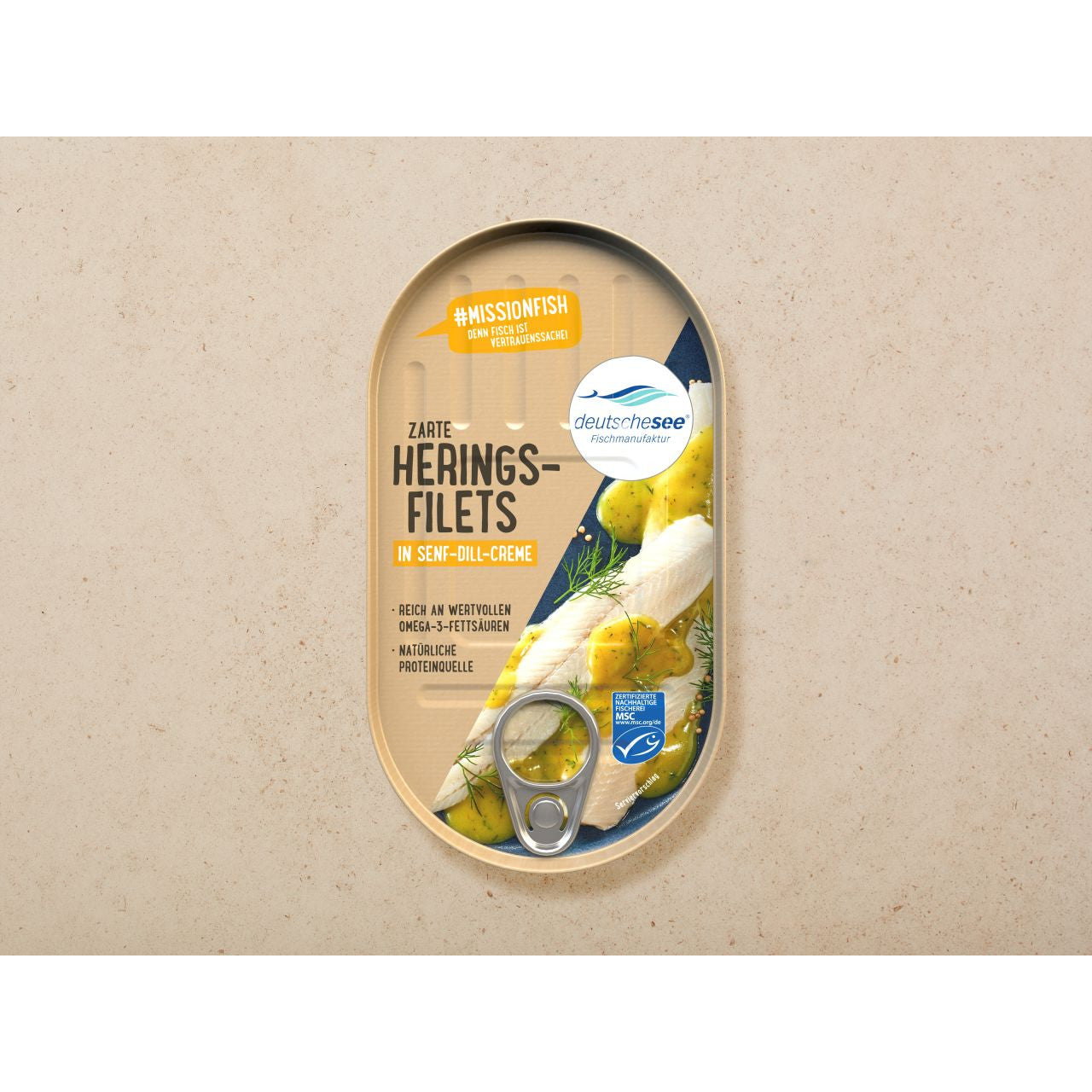 Deutsche See Heringsfilets in Senf-Dillcreme 200g