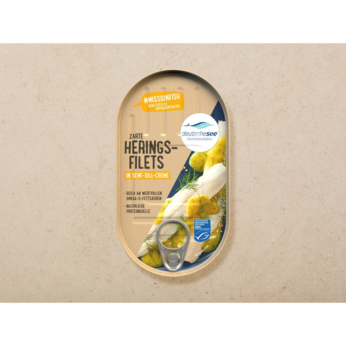 Deutsche See Heringsfilets in Senf-Dillcreme 200g