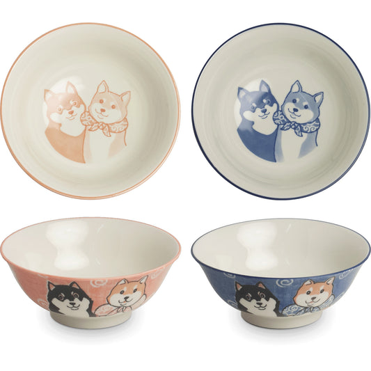 EDO Bowl Shiba Blau oder Rot Ø21 cm | H8 cm 1Stk