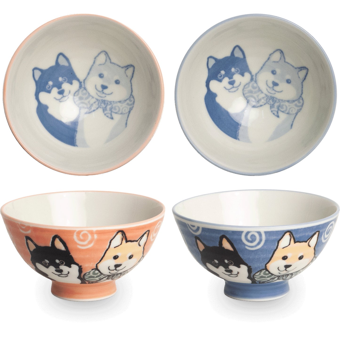 EDO Bowls Shiba Blau oder Rot Ø11,5 cm | H6 cm 1Stk