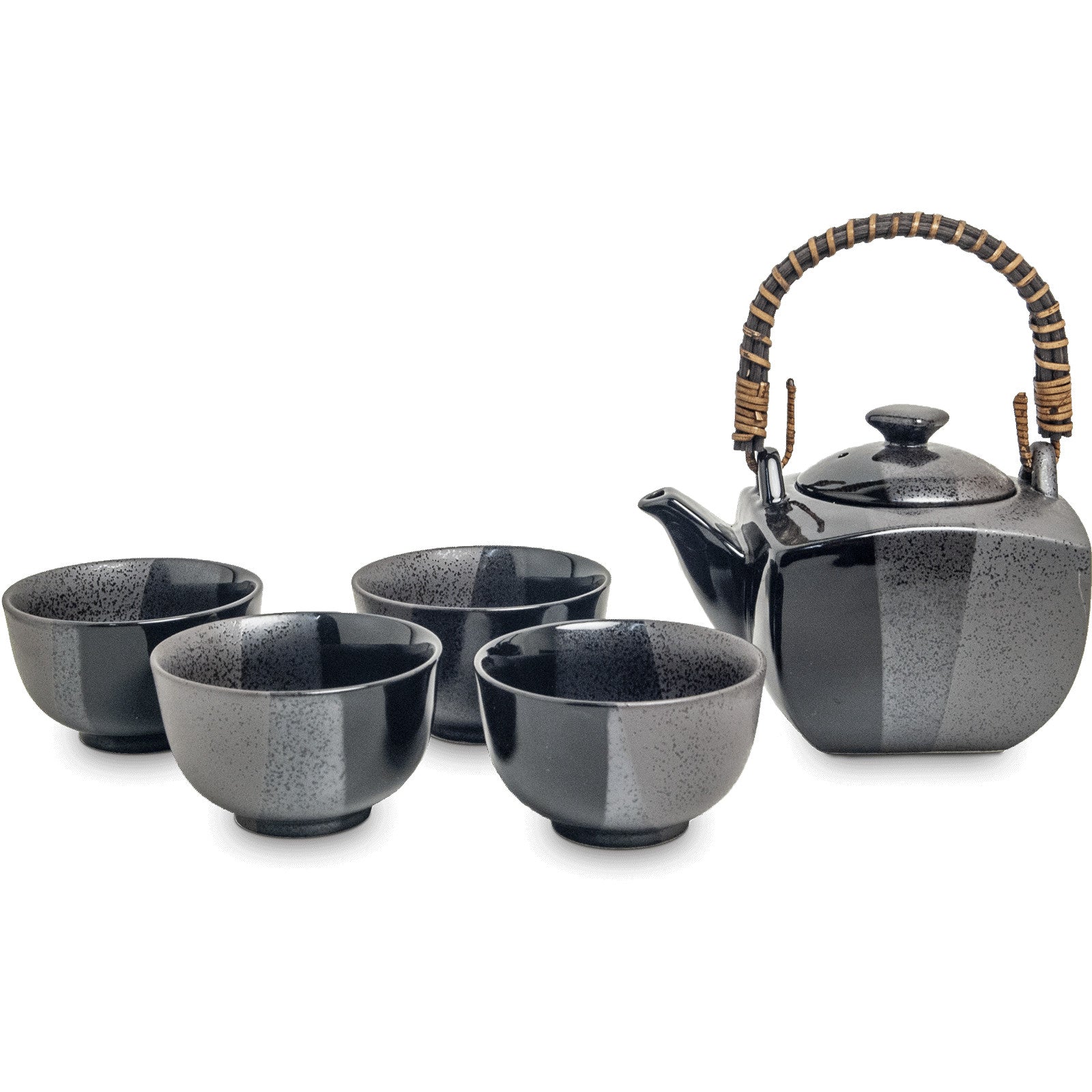 Edo Tee Set Schwarz 600ml