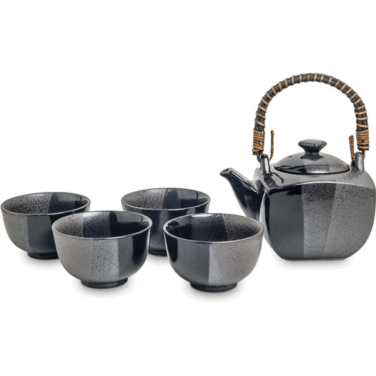 Edo Tee Set Schwarz 600ml