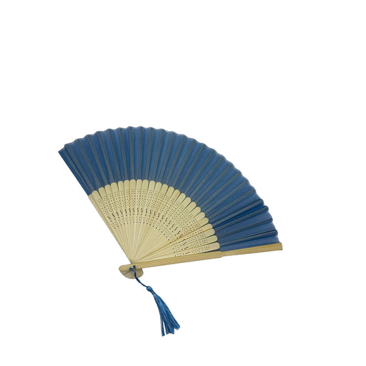 Hand-Fächer, Hellblau, 23 cm 1Stk