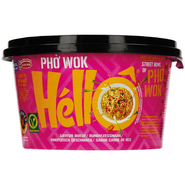 Hello Instant-Nudeln Pho Wok Rindfleisch 76g