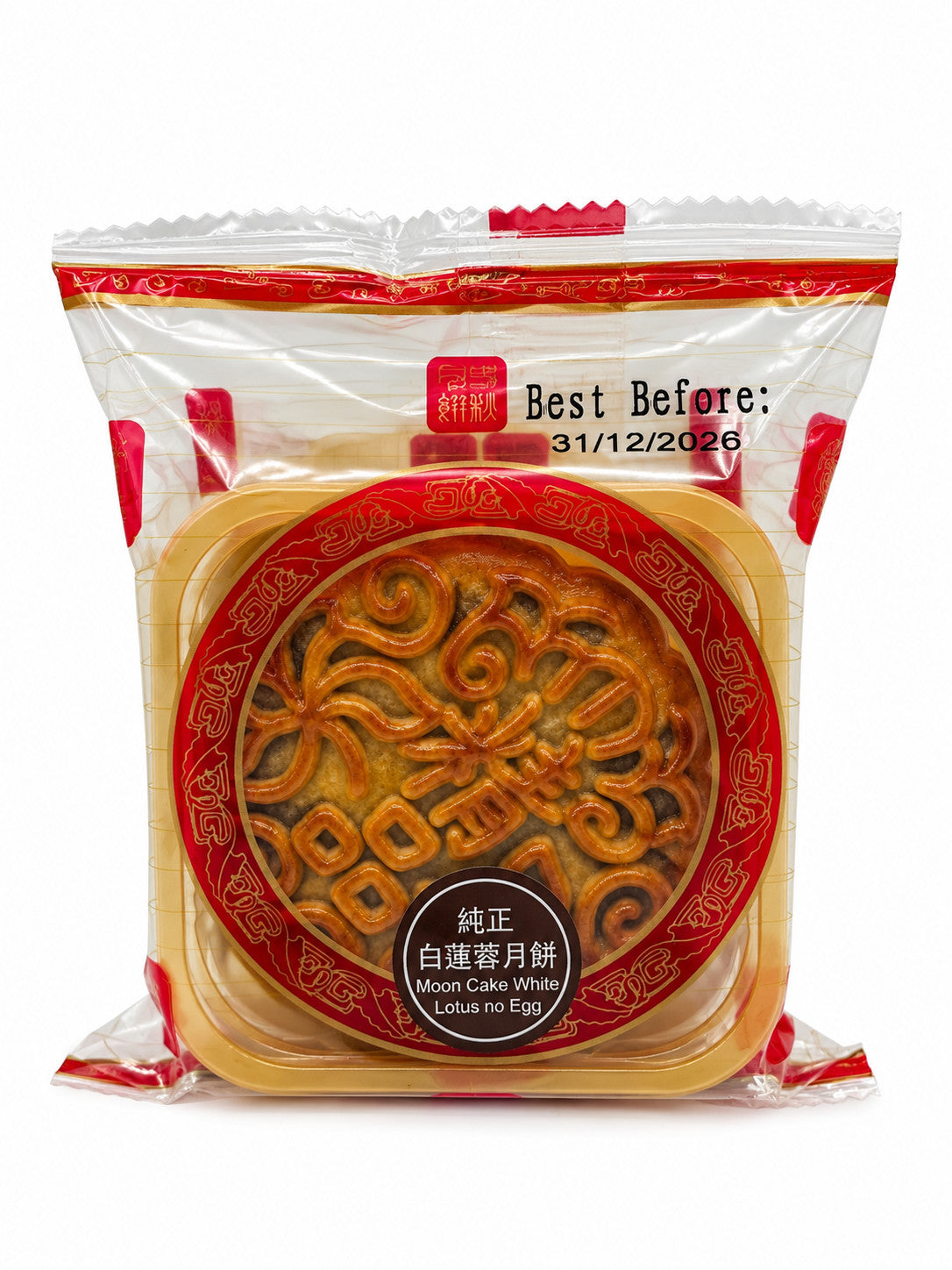 HK Mondkuchen weißer Lotus ohne Ei, 100g