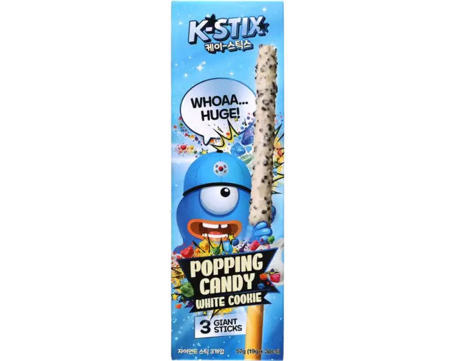 K-STIX Popping Candy Weiße Schokosticks, 19g