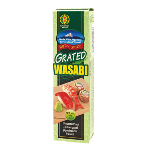 KINJIRUSHI Wasabipaste in der Tube, grün Japan. Meerrettich 43g