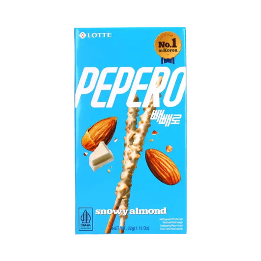 LOTTE Pepero Biscuit Stick Snowy Mandel 32g