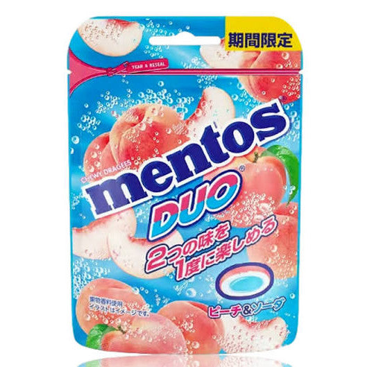 Mentos 2-in-1 Pfirsich-Limonadengeschmack 45g