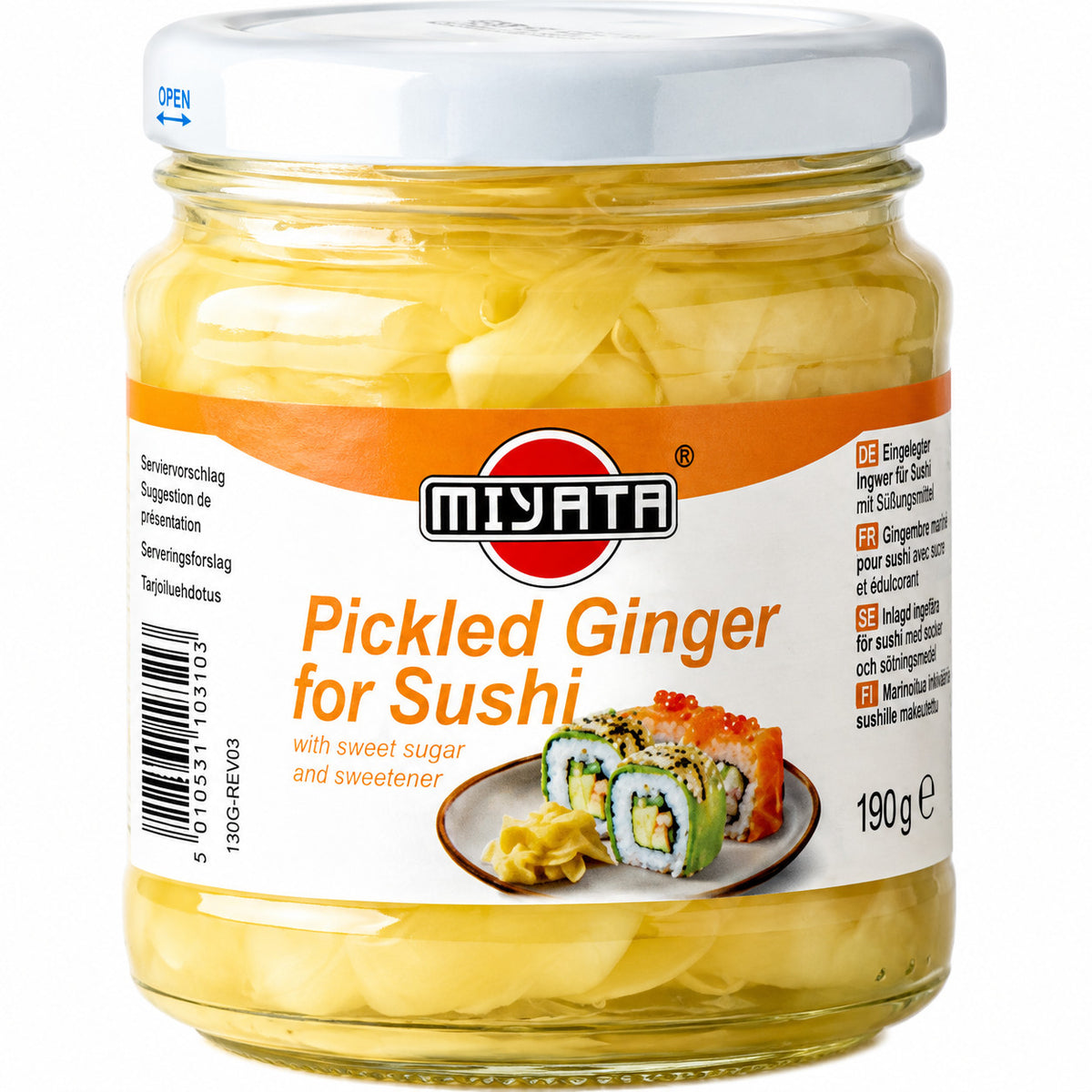 Miyata Ingwer für Sushi, weiß 190 g