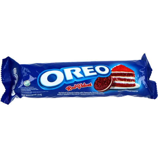 OREO Schokoladen-Sandwichkekse in der Rolle – Geschmacksrichtung Red Velvet 110g
