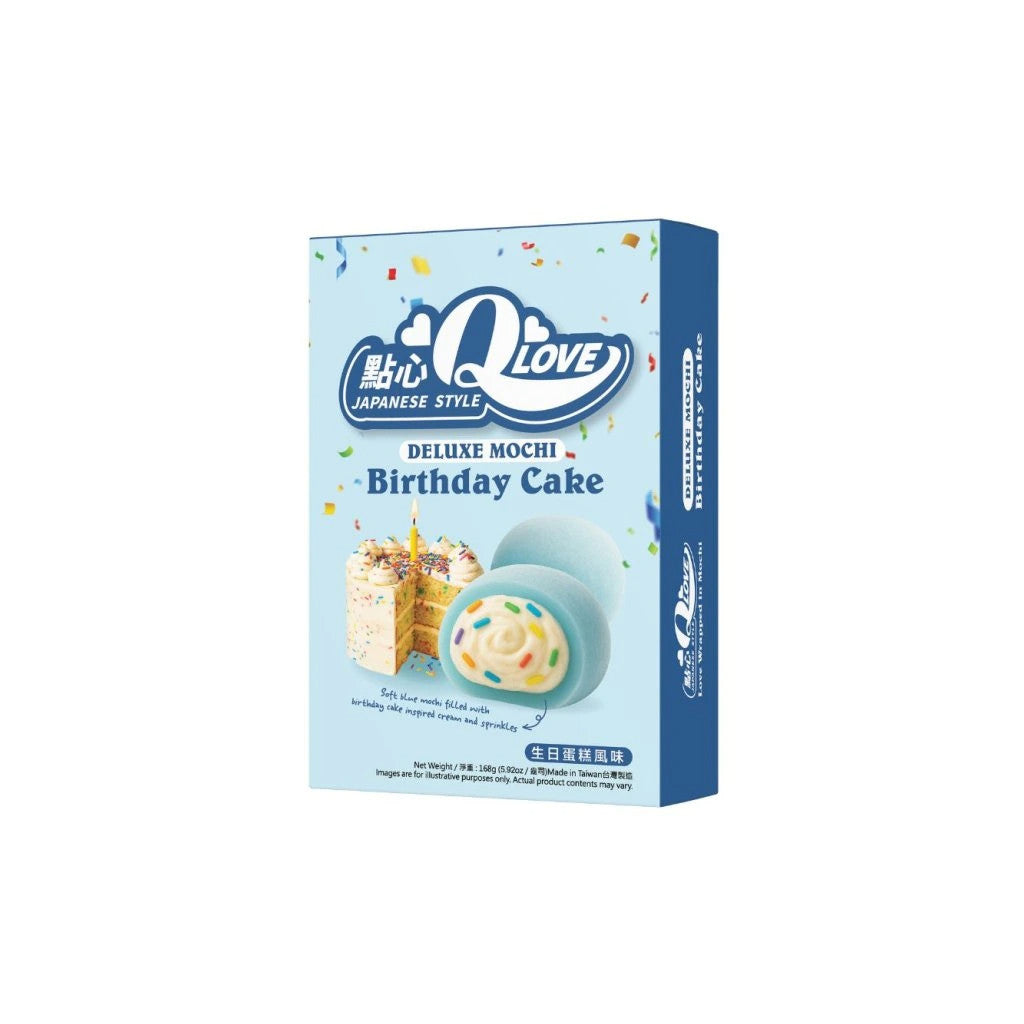 QLove Geburtstagskuchen Deluxe Mochi 168g
