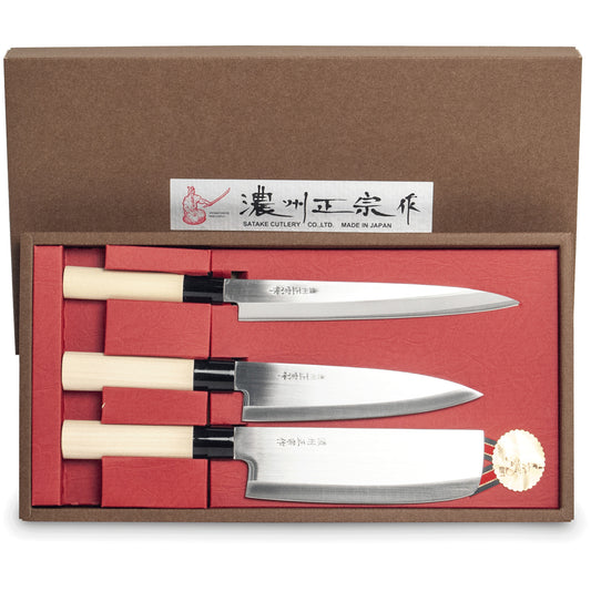 Satake Japanisches Messersatz (3St.) Japanisch,L: 17,5 cm 1Stk