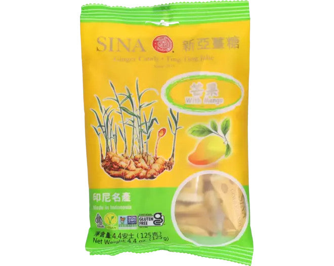 SINA Ingwer-Kaubonbon – Mango 125g