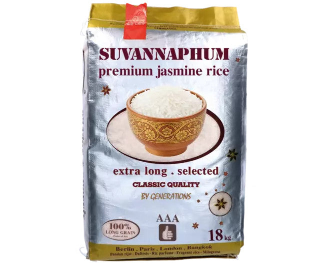 Suvannaphum Jasminreis Premium-Qualität, 18 kg