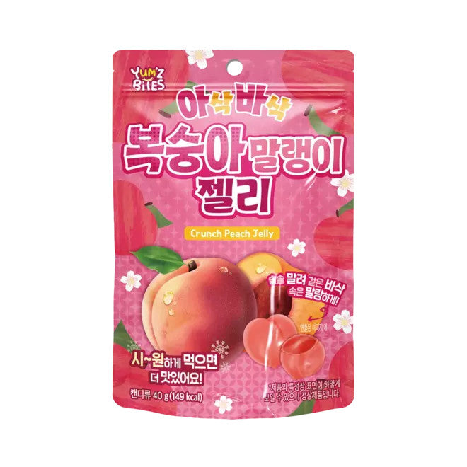 Yum'z Bites Crunch-Pfirsichgelee 40g
